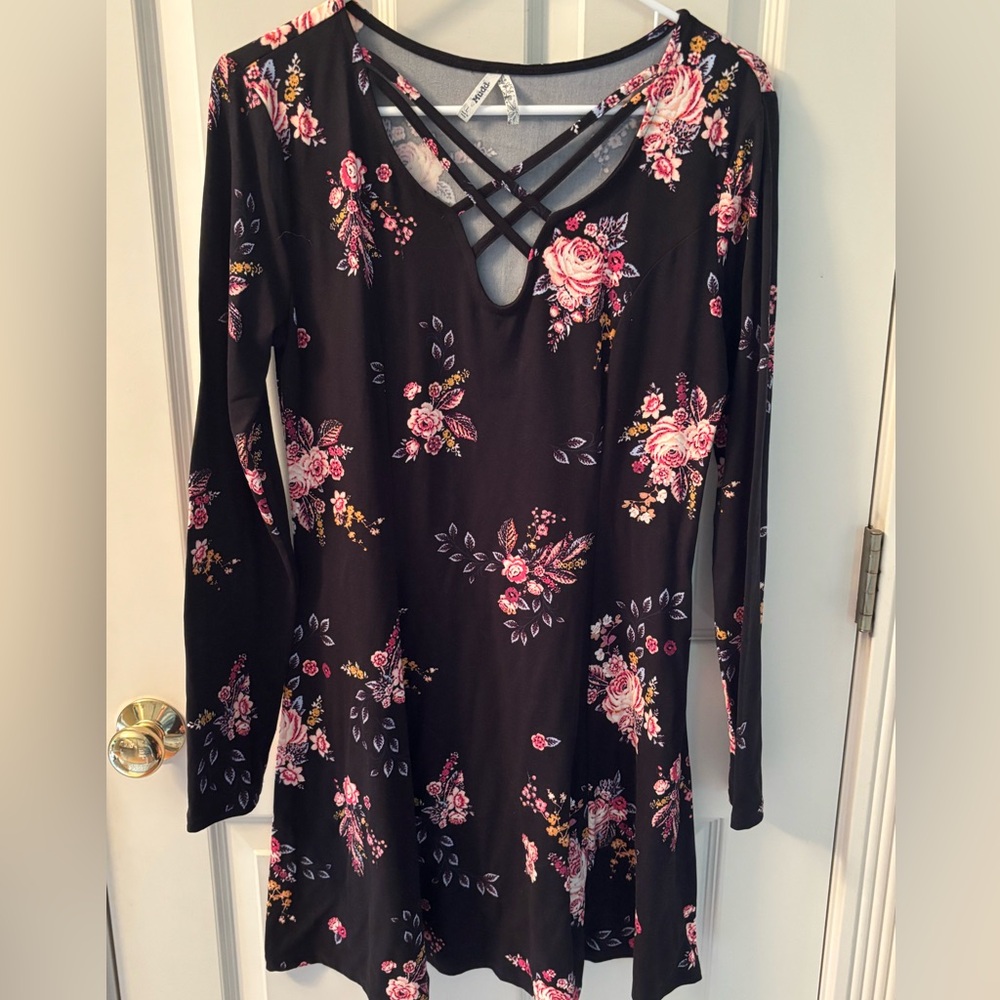 Mudd Floral Crisscross Dress
